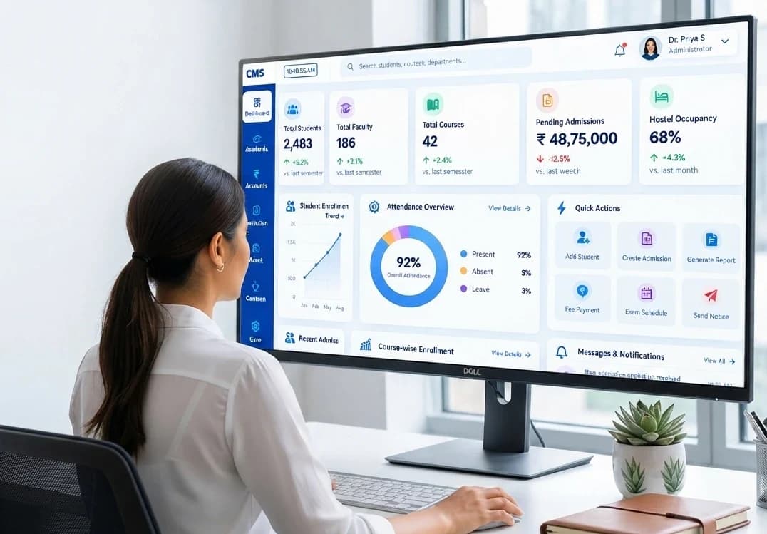 Enterprise resource planning system dashboard